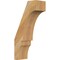 Ekena Millwork 4"W x 8"D x 16"H Balboa Rough Sawn Knee Brace, Western Red Cedar BRC04X08X16BOA00RWR - alternate 1